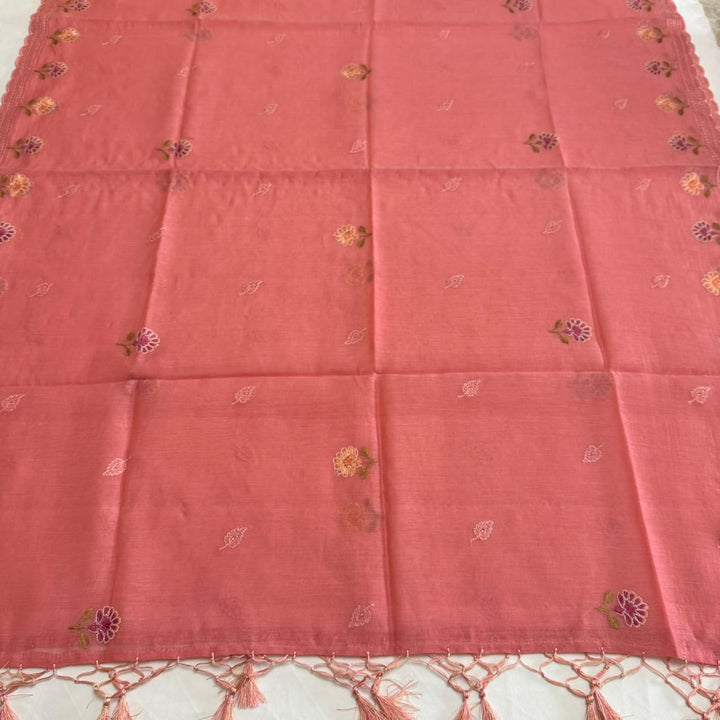 PREMIUM MAL CHANDERI UNSTITCHED SUIT- ASJ025- 01