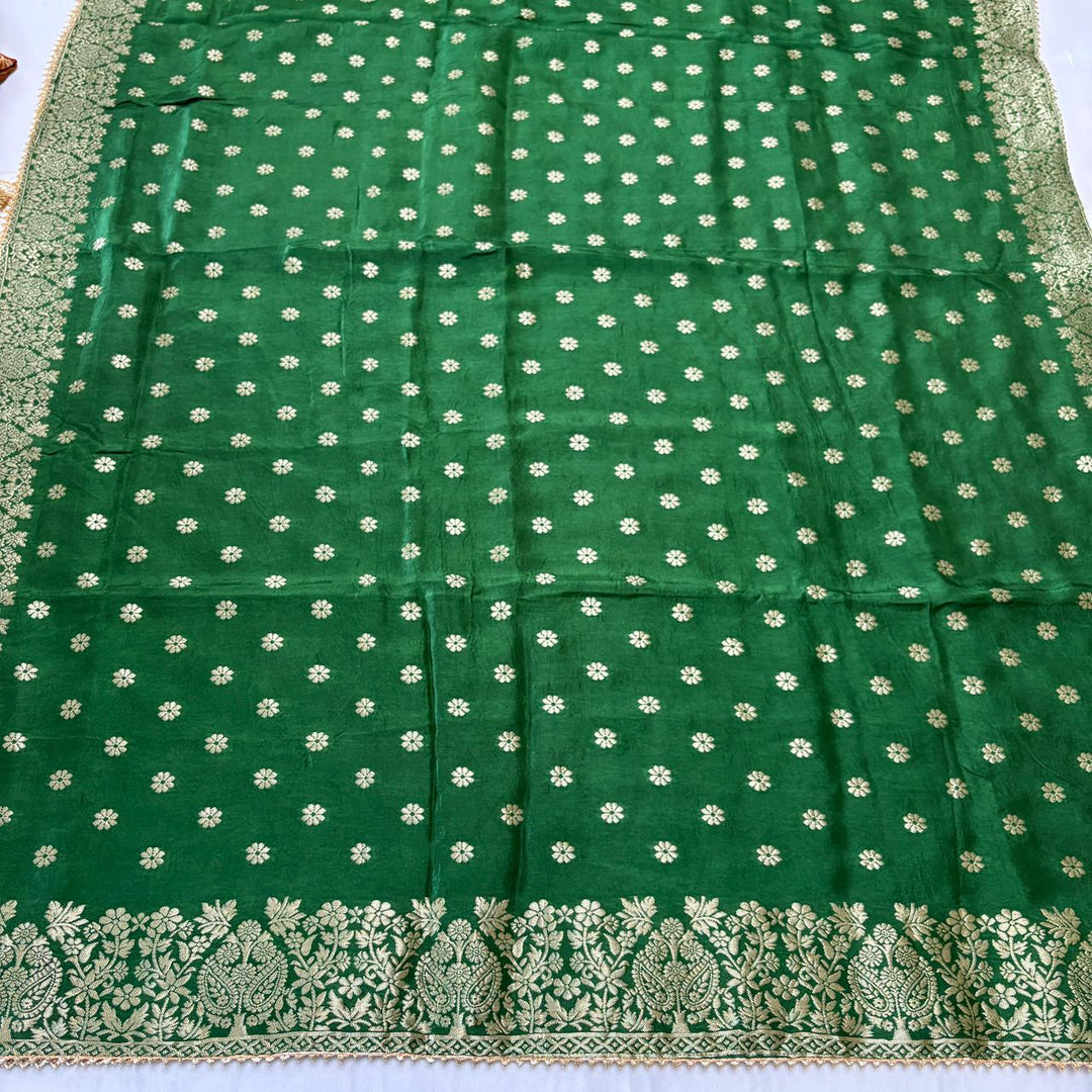 ELEGANT DOLA SILK BANARASI UNSTITCHED SUIT- R22766- 04