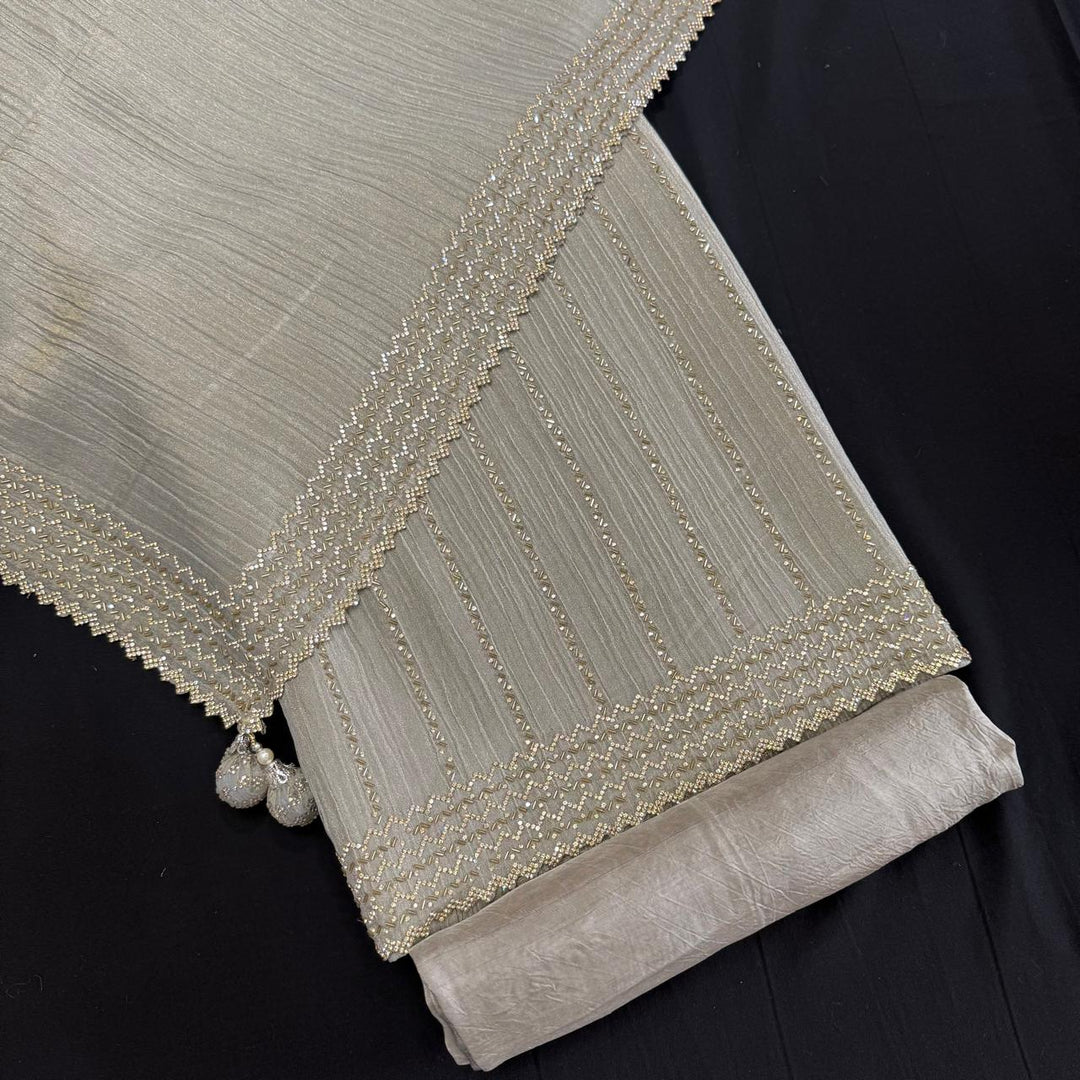 Shimmer Luxe Tissue Suit With Zarkan & Cut Dana Work - FMASJ4012-2