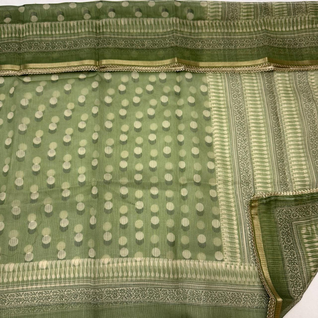 Cotton Kota Knots Work & Sequins Unstitched Suit Set – Elegant Summer Wear RC5322-4