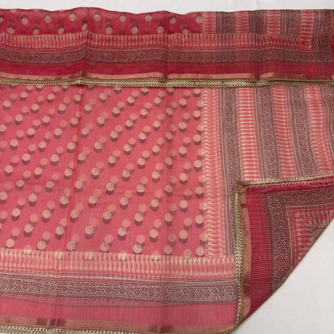 Cotton Kota Knots Work & Sequins Unstitched Suit Set – Elegant Summer Wear RC5322-3