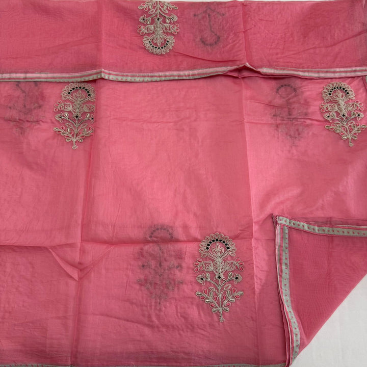 Premium Printed Muslin Patch Work Unstitched Suit Set NRK8597-1