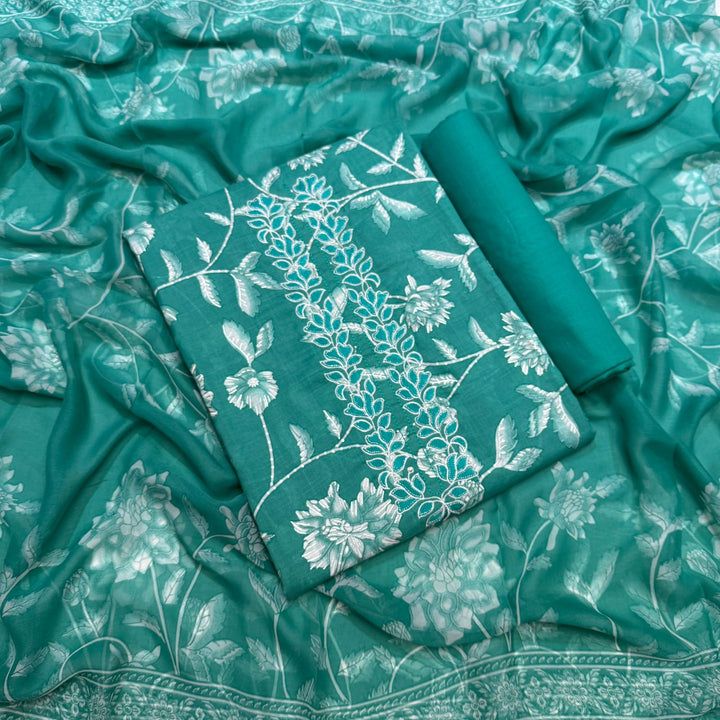 Premium Printed Cotton Unstitched Suit Set PSC057-02