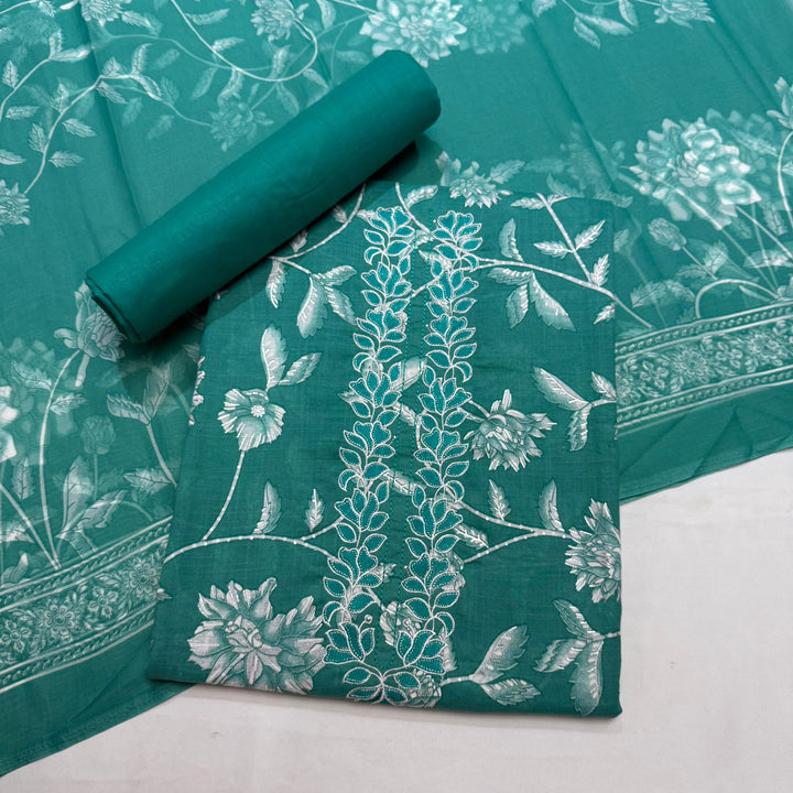 Premium Printed Cotton Unstitched Suit Set PSC057-02