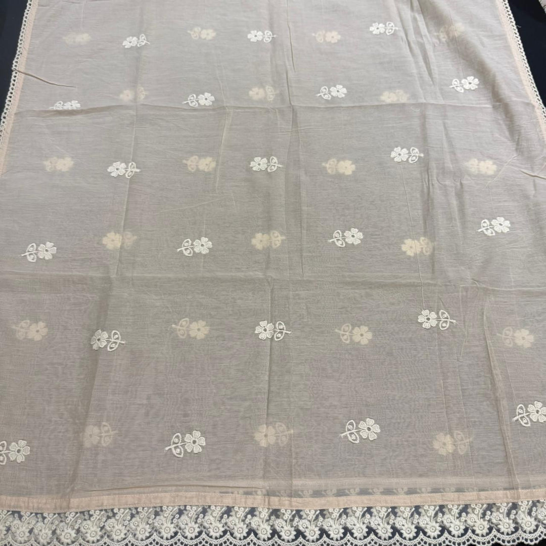 Elegant Linen Floral Print Unstitched Suit Set NT6684-4
