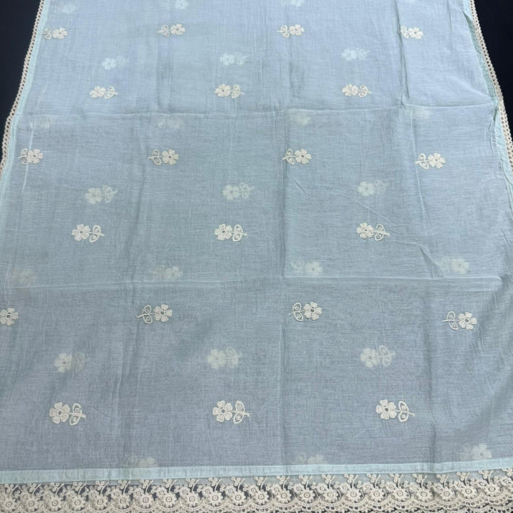 Elegant Linen Floral Print Unstitched Suit Set NT6684-3