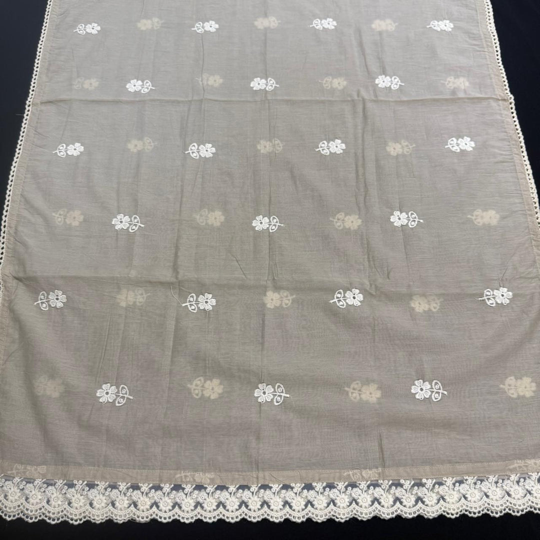 Elegant Linen Floral Print Unstitched Suit Set NT6684-2