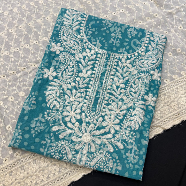 Premium Jaipuri Cotton Thread Work Unstitched Suit Set DL2769C-1