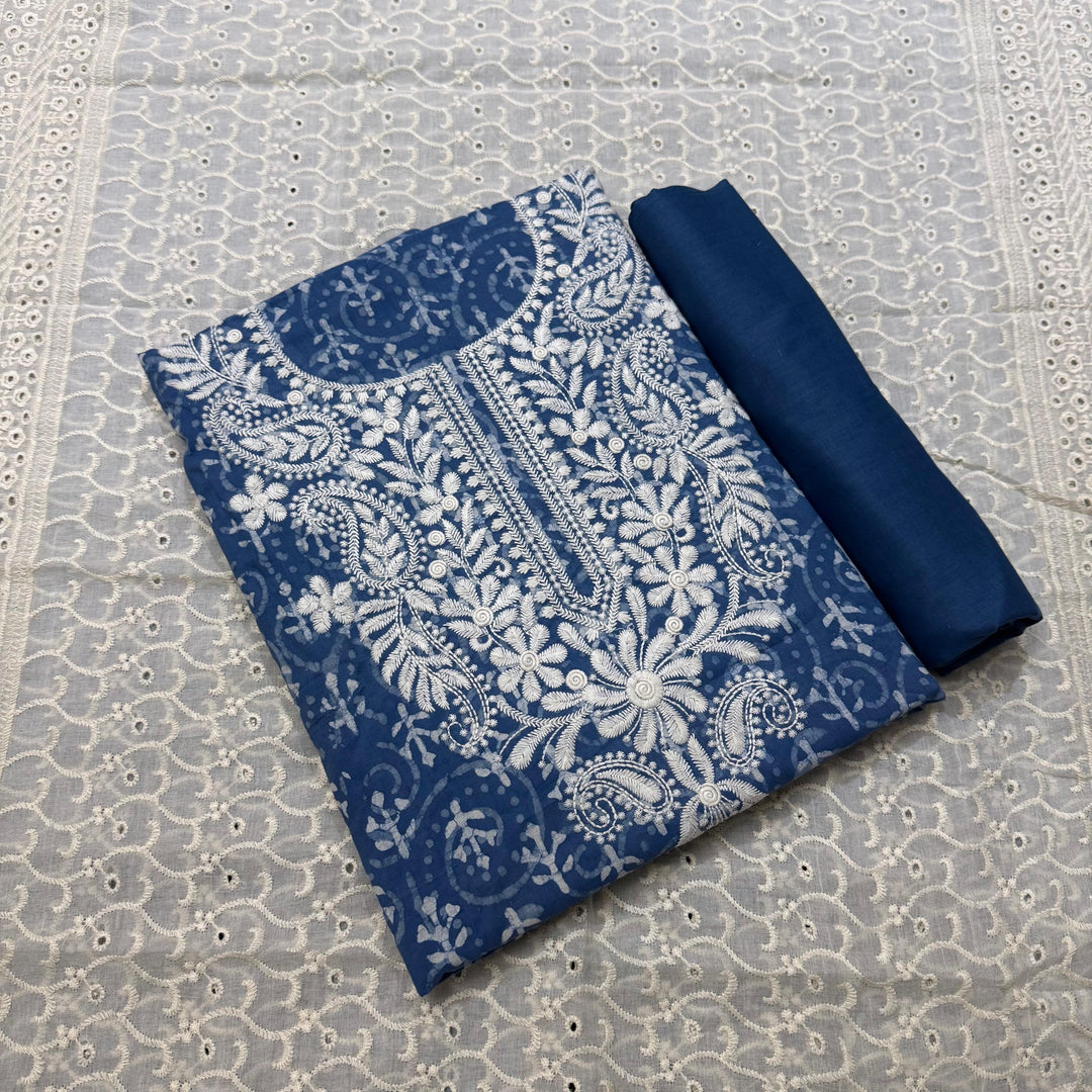 Premium Jaipuri Cotton Thread Work Unstitched Suit Set DL2769C-4