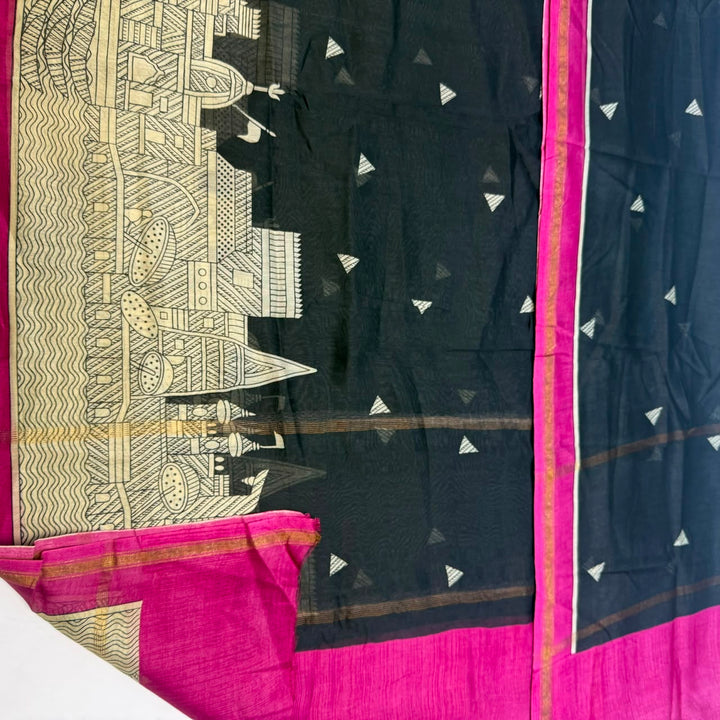 Premium Pure Silk Chanderi Printed Unstitched Suit Set - LV0445-4