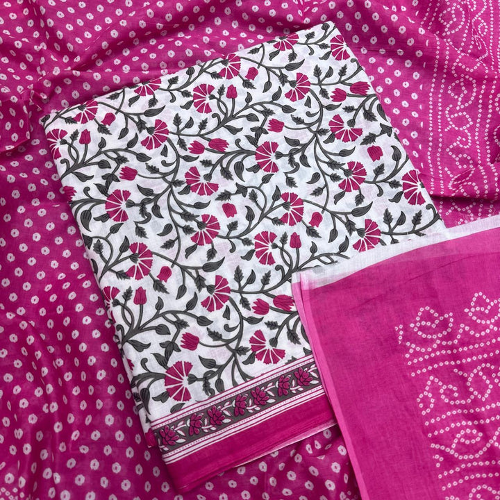 Pure Cotton Printed Unstitched Suit Set – Elegant Everyday Ethnic Wear S10001-5