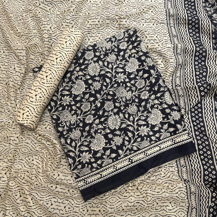 Pure Cotton Printed Unstitched Suit Set – Elegant Everyday Ethnic Wear S10001-6