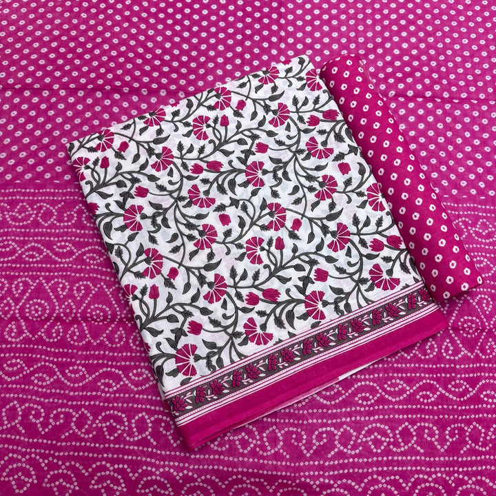 Pure Cotton Printed Unstitched Suit Set – Elegant Everyday Ethnic Wear S10001-5