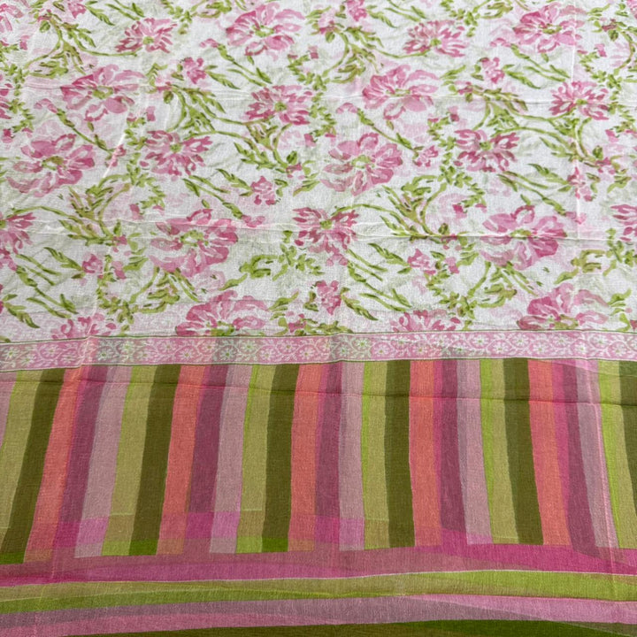 Pure Cotton Floral Printed Unstitched Suit Set – Elegant Everyday Ethnic Wear SW1001-C