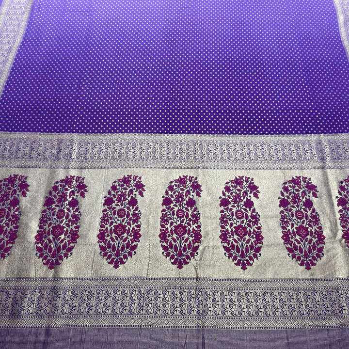 Banarasi Style Pure Monga Silk Handloom Khaddi Work Unstiched Suit Set - AF0800