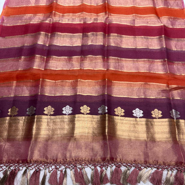Pure Organza Silk Zari Weaving Unstiched Suit Set – Premium Ethnic Collection GE0000
