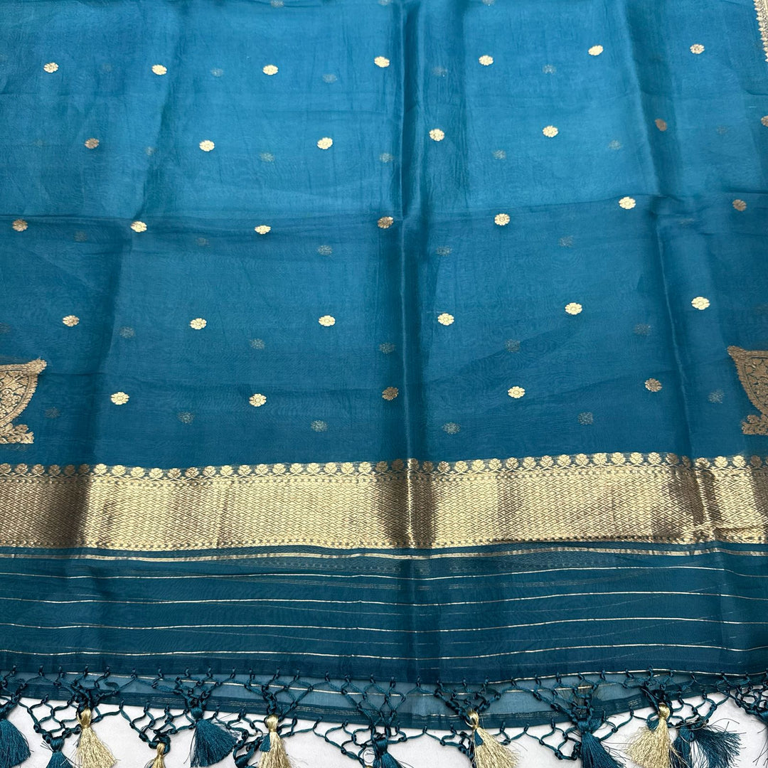 Premium Pure Banarasi Silk Unstitched Suit Set - GE4204-2