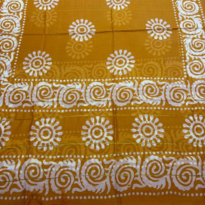 Maheshwari Cotton Ethnic Print Unstitched Suit Set - FM0117-01