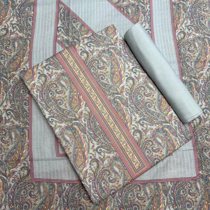 Printed Cotton Unstitched Suit Set – Elegant Everyday Ethnic Wear RT2009D-01