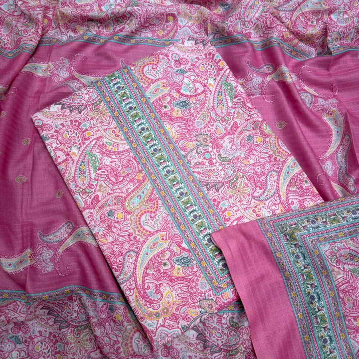 Printed Cotton Unstitched Suit Set – Elegant Everyday Ethnic Wear RT2009D-03