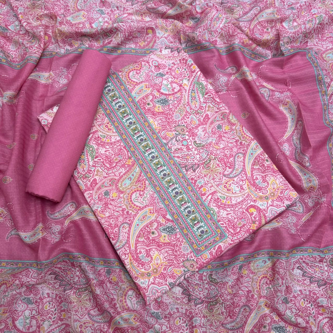 Printed Cotton Unstitched Suit Set – Elegant Everyday Ethnic Wear RT2009D-03