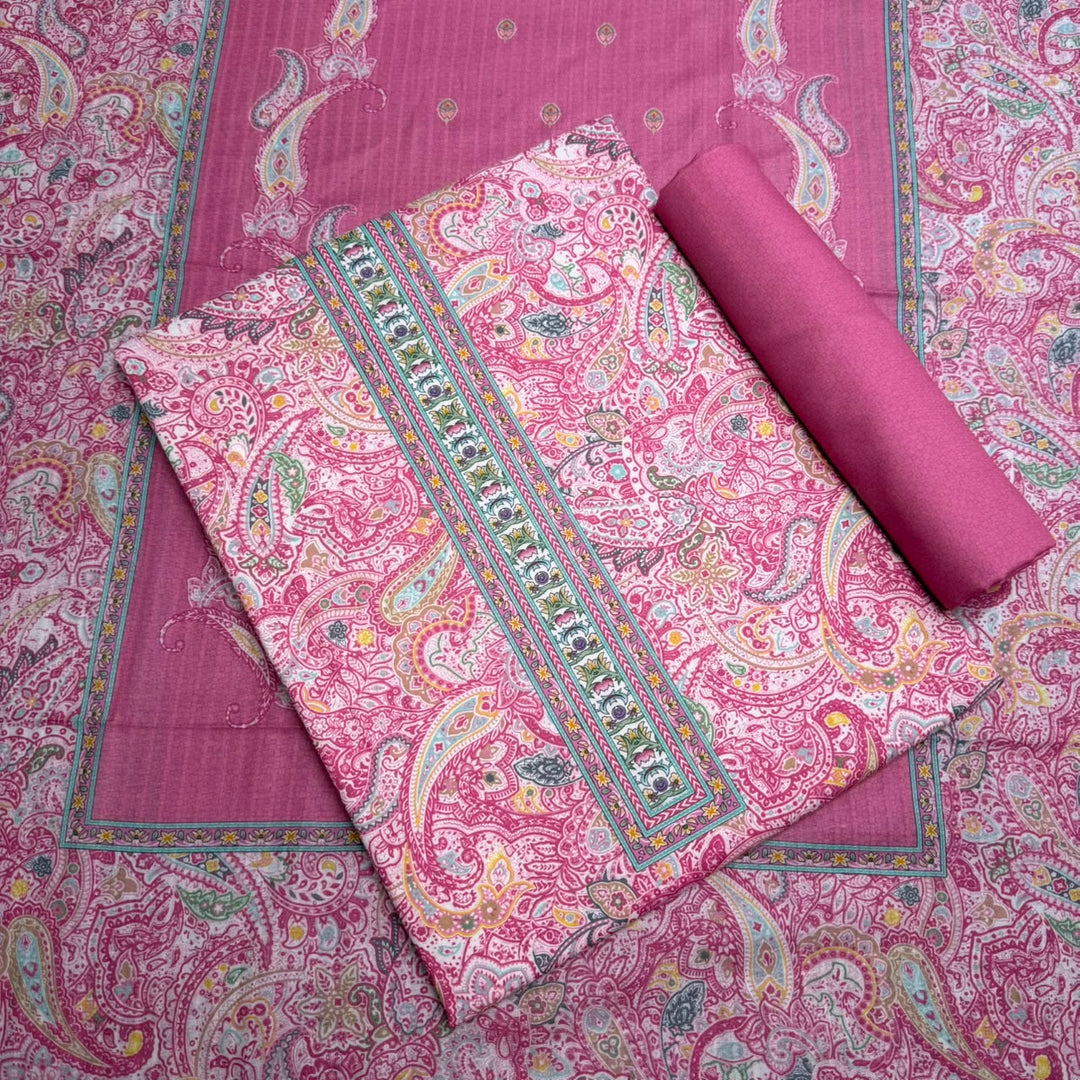 Printed Cotton Unstitched Suit Set – Elegant Everyday Ethnic Wear RT2009D-03