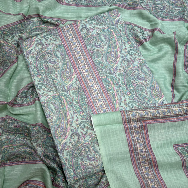 Printed Cotton Unstitched Suit Set – Elegant Everyday Ethnic Wear RT2009D-04