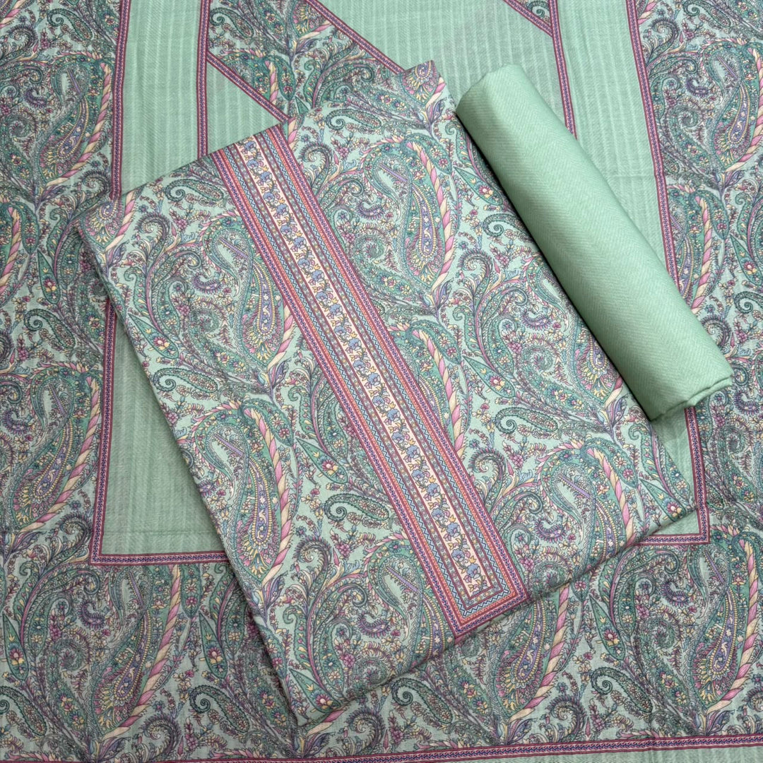 Printed Cotton Unstitched Suit Set – Elegant Everyday Ethnic Wear RT2009D-04