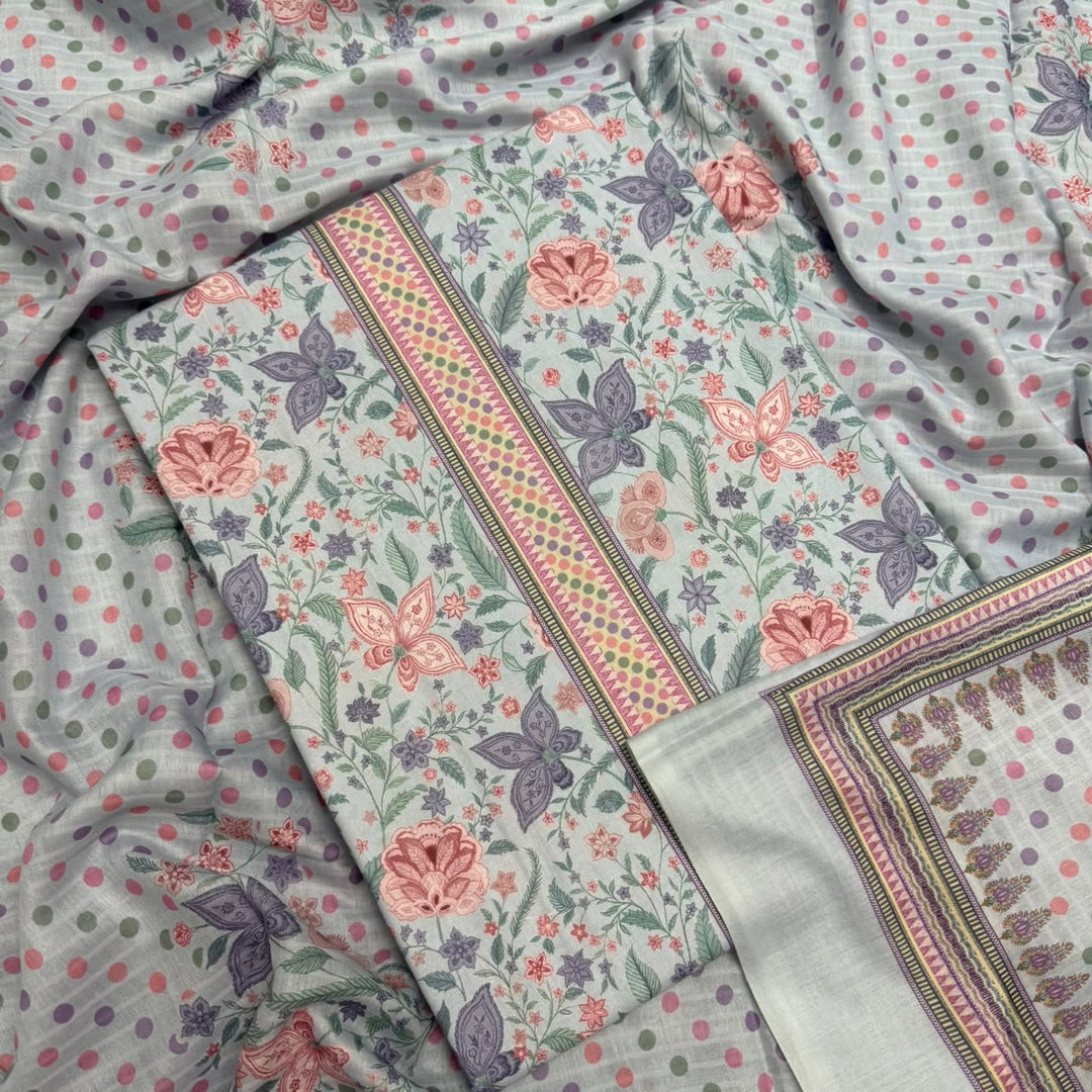 Printed Cotton Unstitched Suit Set – Elegant Everyday Ethnic Wear RT2000D-01