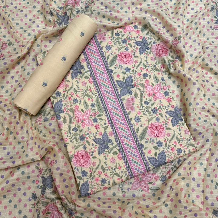 Printed Cotton Unstitched Suit Set – Elegant Everyday Ethnic Wear RT2000D-02