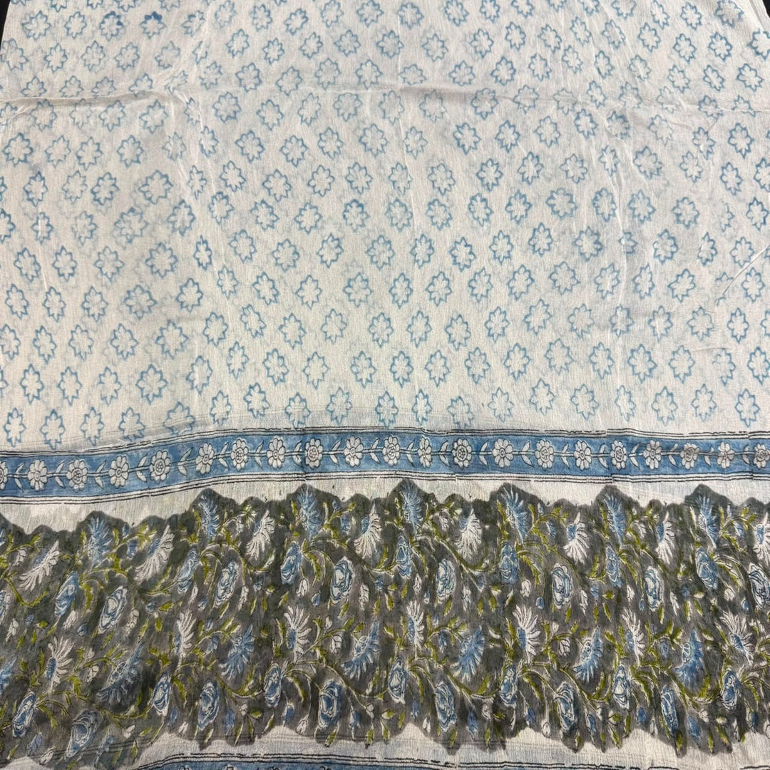 Jaipuri Printed Cotton Unstitched Suit Set - SW1201 - 1B