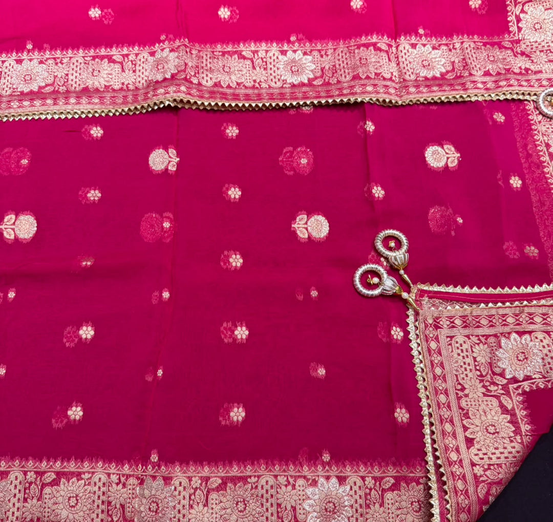 Premium Chanderi Unstitched Suit Set - RC5225 -01