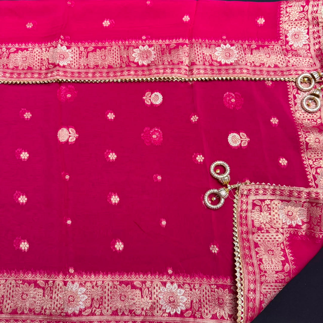 Premium Chanderi Unstitched Suit Set - RC5225 -02