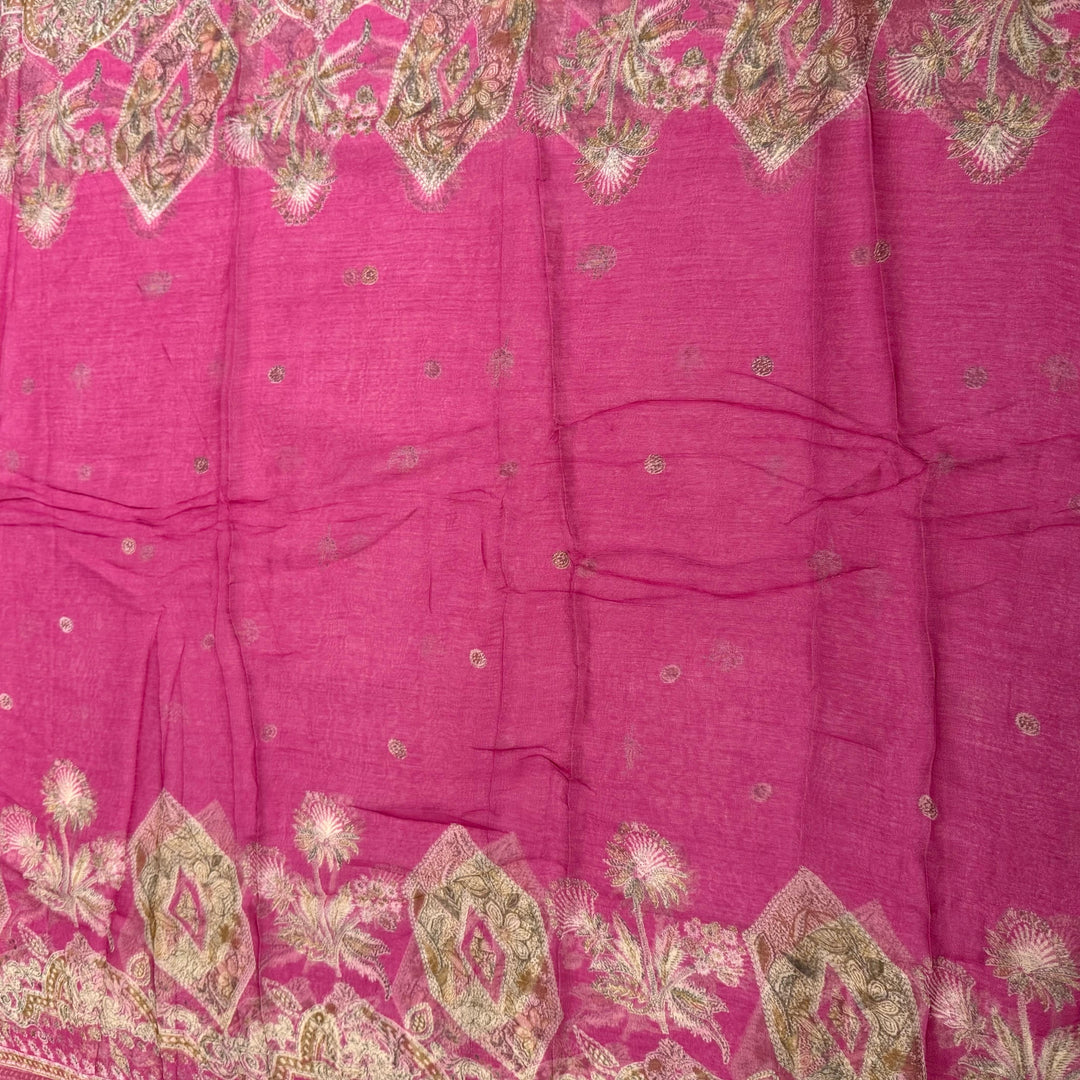 Premium Cotton Print Embroidered Unstitched Suit Set-PS5801-01