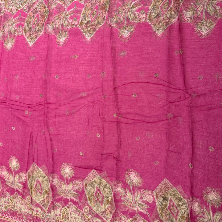 Premium Cotton Print Embroidered Unstitched Suit Set-PS5801-01