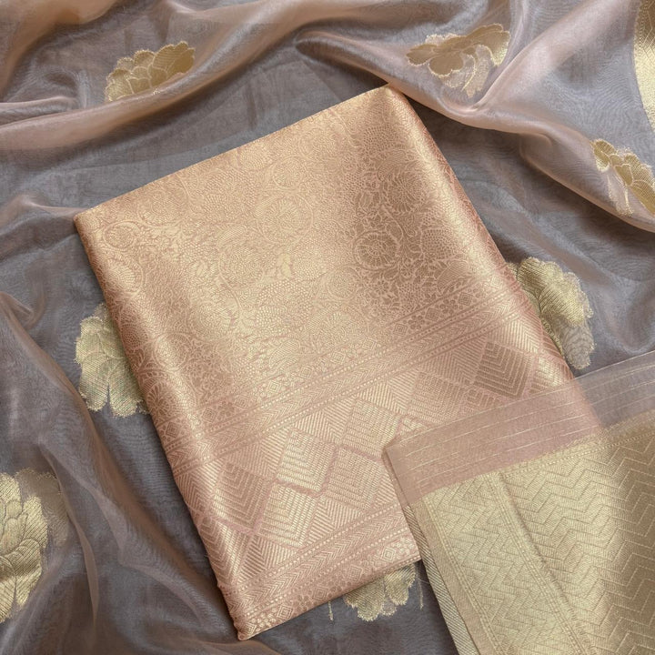 Premium Designer Brocade Unstitched Suit Set-ECE771-01