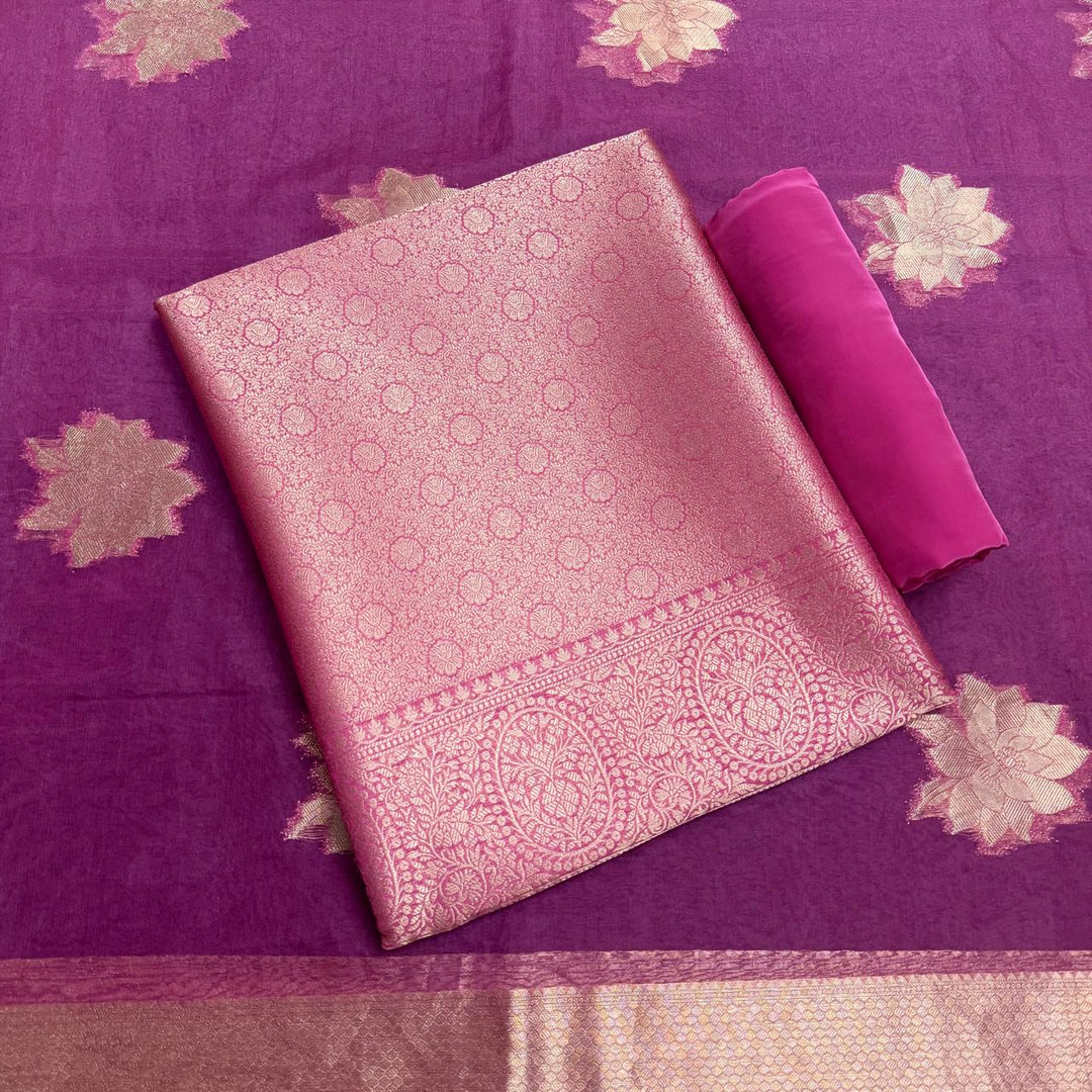 Premium Designer Brocade Unstitched Suit Set-ECE771-03