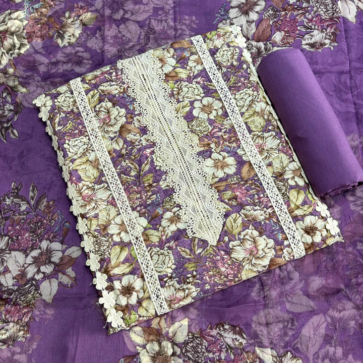 Premium Modal Cotton Unstitched Suit Set-DL3548B-04