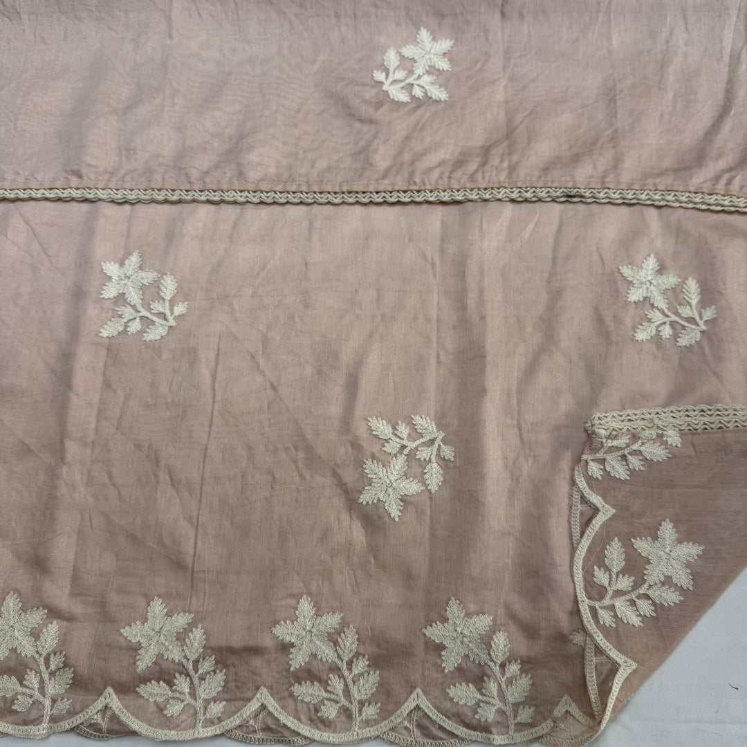 Premium Modal Cotton Thread Embroidered Unstitched Suit Set - BRK151-C