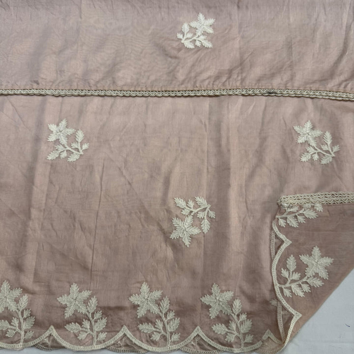 Premium Modal Cotton Thread Embroidered Unstitched Suit Set - BRK151-C