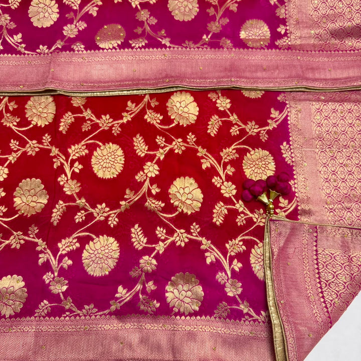 Premium Upada Silk Handwork Unstitched Suit Set-HS0245-A2
