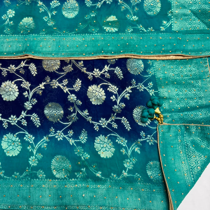 Premium Upada Silk Handwork Unstitched Suit Set-HS0245-A3