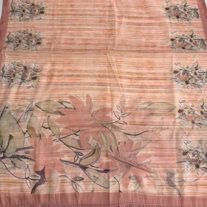 Elegant Chanderi Thread Embroidered Unstitched Suit Set-NRK8694-01