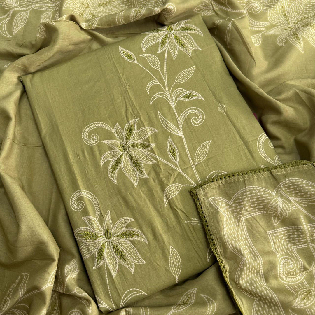 Premium Jaam Cotton Printed Unstitched Suit Set-SF5014-B