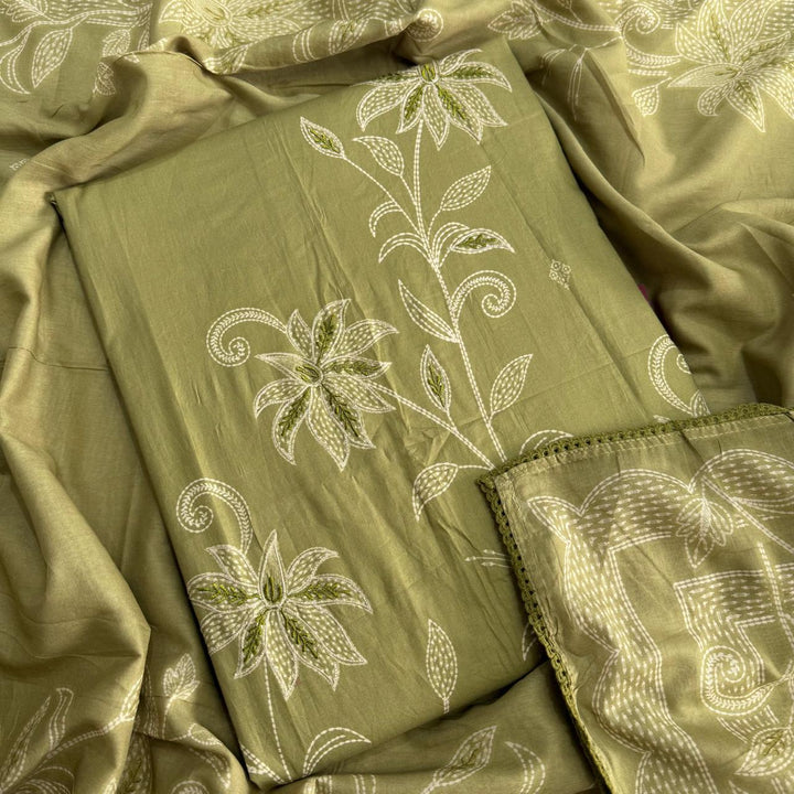 Premium Jaam Cotton Printed Unstitched Suit Set-SF5014-B