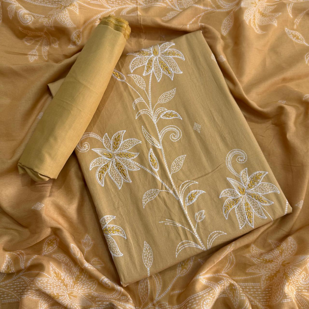 Premium Jaam Cotton Printed Unstitched Suit Set-SF5014-C