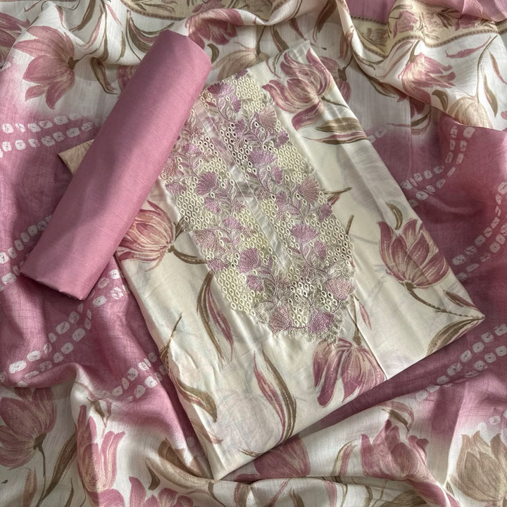 Premium Modal Silk Unstitched Suit Set-PS4403-6