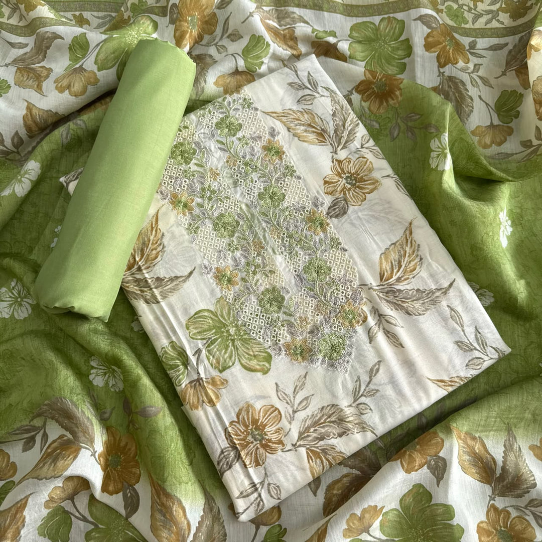 Premium Modal Silk Unstitched Suit Set-PS4403-4