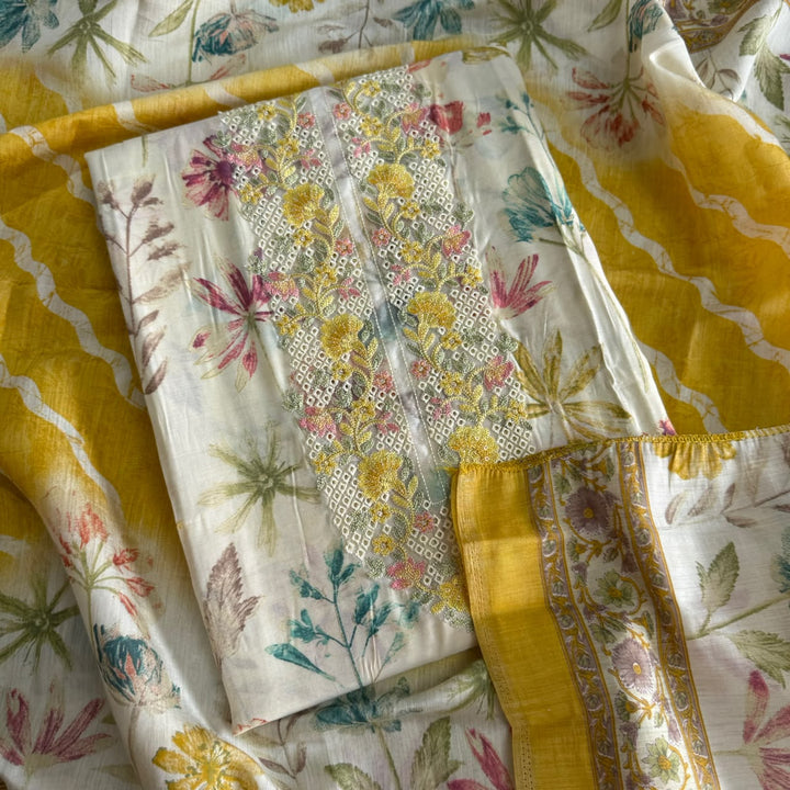 Premium Modal Silk Unstitched Suit Set-PS4403-1