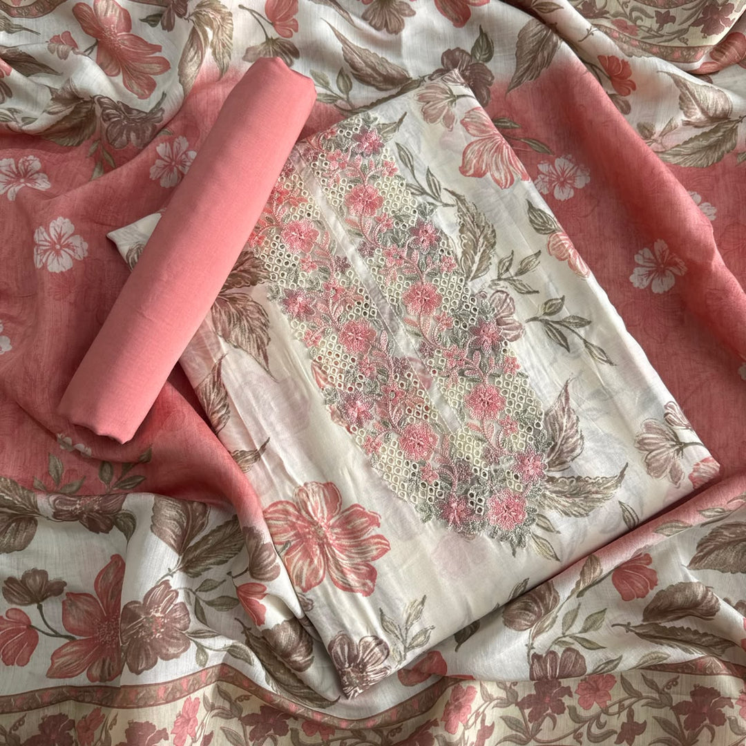 Premium Modal Silk Unstitched Suit Set-PS4403-5